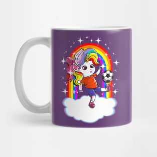 Soccer Unicorn Team Player Coach Mom Dad Cute Girly Mug